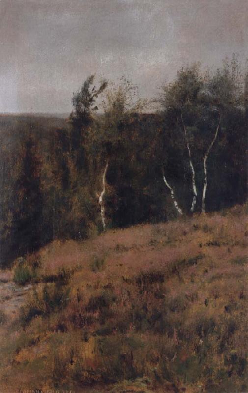 Fernand Khnopff In Fosset,Birches France oil painting art
